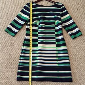 Striped Green and Blue Dress